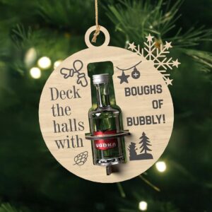 Shooter Liquor Bottle holder Ornament Set SVG laser cut file , Christmas ornaments, Ornaments SVG, Best seller,Svg, Dxf