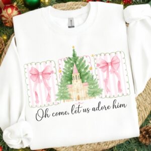 Oh come let us adore him Png, Christian Jesus God Christmas Sublimation, Christmas Jesus Png, Christmas Png Design, Chri