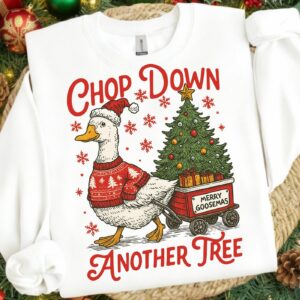 Ops I Got another tree Png, Funny Christmas Goose PNG, Retro Holiday Humor Design, Sarcastic Xmas Shirt, Trendy Christma