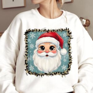 Christmas Santa Png, Cute Christmas PNG, Preppy Christmas Brushstroke Png, Holiday Movies Png, Merry Xmas Digital