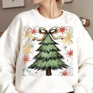 Christmas Tree Png, Cute Christmas PNG, Preppy Christmas Brushstroke Png, Holiday Movies Png, Merry Xmas Digital