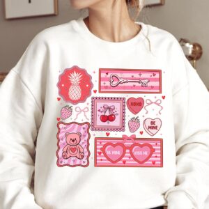 Valentine xoxo PNG, Pink Red Heart Coquette Design, Valentines day png, Retro Girly Valentine Shirt Png, Trendy valentin