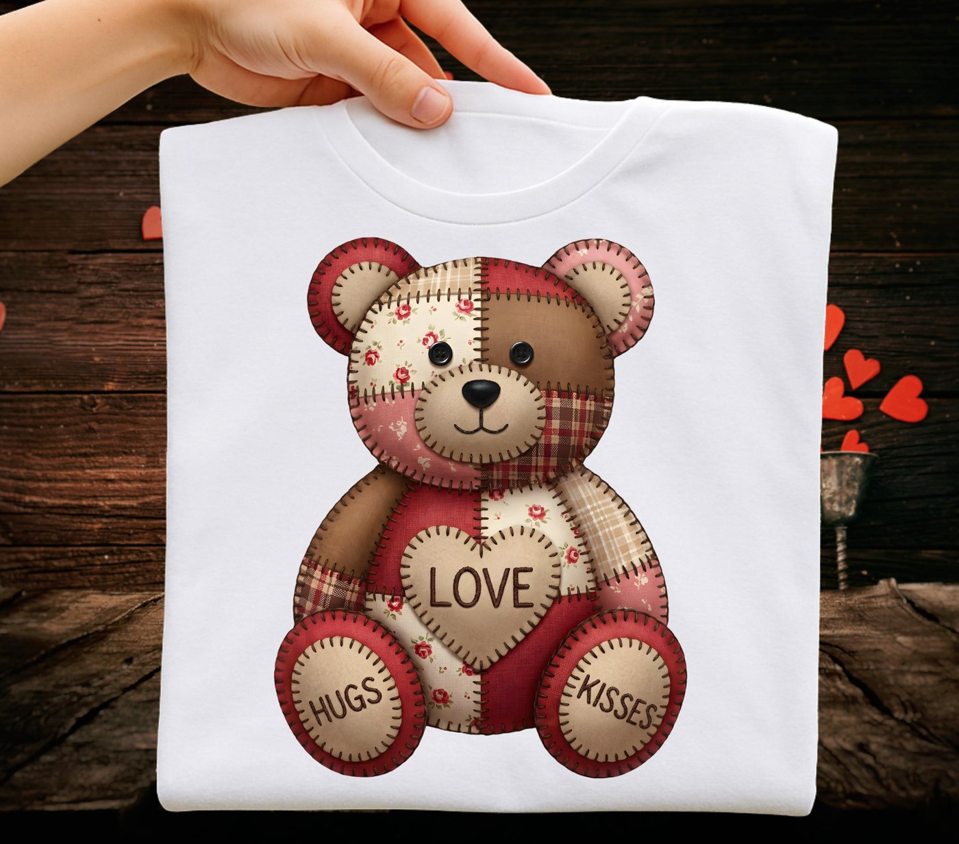 Valentine teddy bear PNG, Pink Red Heart Coquette Design, Valentines day png, Retro Girly Valentine Shirt Png, Trendy va
