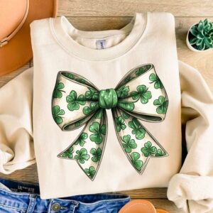 St Patrick's Coquette Bow PNG, Coquette St Patty's Day png, Lucky Shamrock PNG, St Patricks Coquette Png, Lucky Charm Pn