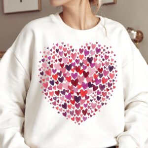 Valentine hearts PNG, Pink Red Heart Coquette Design, Valentines day png, Retro Girly Valentine Shirt Png, Trendy valent