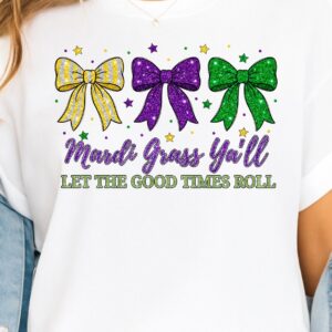 Preppy Mardi Gras ya'll Png, Mardi Gras PNG, Fleur De Lis coquette Png, Brushstroke Mardi Gras Png, Mardi Gras Coquette