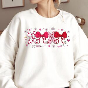 Pink Valentine Nurse Png, Valentine Nurse Coquette Png, Nurse Valentines Shirt Design, Valentines Day PNG, Cupids Favori