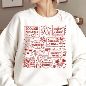 Bookish romance book valentine Book Lovers Design | , Apparel, and Home Decor, Vintage Floral Bookshelf PNG for DIY Proj