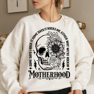 Motherhood skull, Mothers day funny png, Sublimation Design, Mama Png Design Download, Retro Mama png