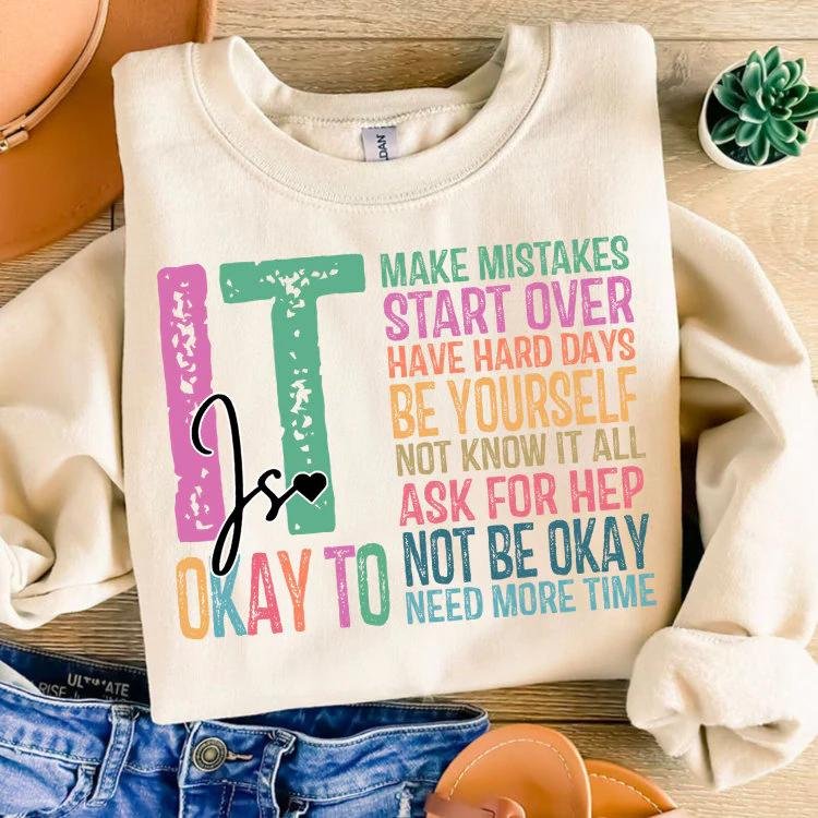 It's Okay To PNG Digital File Sublimation Design, Mama Png, Mental Health Matters Png, One Mental Health Breakdown Png,