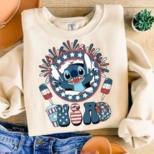 Usa Blue alien PNG, Blue Cartoon Sublimation, 4th July Blue Cartoon, Fourth of July T Shirt Design, USA sublimation, pat