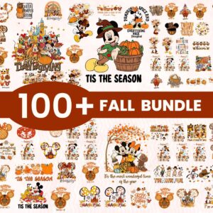 100+ Mickeyy Mouse Fall Thanksgiving Bundle , Fall Vibes, Mouse And Friend Thanksgiving, Autumn Png, Tis The Season, Mou
