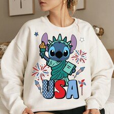 Usa statue of liberty Blue alien PNG, Blue Cartoon Sublimation, 4th July Blue Cartoon, Fourth of July T Shirt Design, US