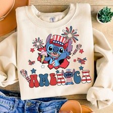 America Blue alien PNG, Blue Cartoon Sublimation, 4th July Blue Cartoon, Fourth of July T Shirt Design, USA sublimation,