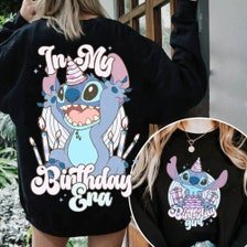 It's My Birthday Png, Happy Birthday Png, In My Birthday Era, Retro Blue alien PNG, Blue alien Shirt Design Png, Blue al