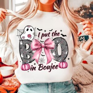 I put the boo in the boujee Png, Black cat Halloween png, Girly Halloween png, Spooky Season Png, Halloween Vibes Png, H