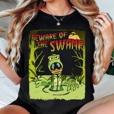 Retro Mouse Halloween Beware of the swamp Png, Trendy Micey Mouse Halloween PNG, Trick Or Treat PNG, Spooky Season