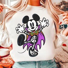 Retro Mouse Halloween Trick or treat co Png, Trendy Micey Mouse Halloween PNG, Trick Or Treat PNG, Spooky Season Png, H