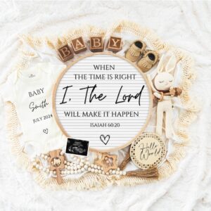 Pregnancy Announcement Digital Baby Announcement Instant Social Media Reveal Idea Neutral Baby Announcement Religious Sc