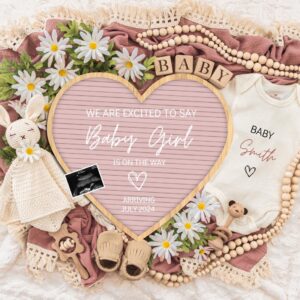 Girl Pregnancy Announcement Digital Baby Announcement Girl Gender Reveal Social Media Reveal Editable Template Its a Gir