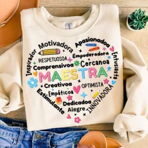 Retro Maestra Word Png, Teach Love Inspire, Spanish Teacher, Teacher Life Png, Back To School, Teacher Appreciation Gift