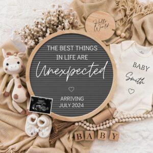 Digital Pregnancy Announcement / Pregnancy Reveal / Social Media / Gender Neutral / Facebook / Instagram / Boho / Person