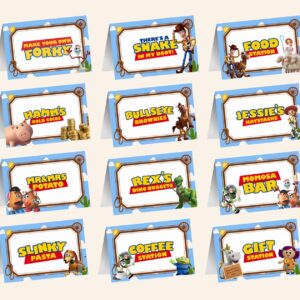 Toy Story Food Labels, Wody Buzz Party Decor, Two Infinity Birthday, Forky Make Your Own, Dinsey Birthday Digital Templa