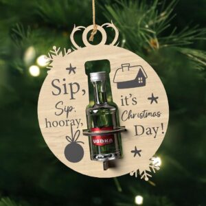 Shooter Liquor Bottle holder Ornament Set SVG laser cut file , Christmas ornaments, Ornaments SVG, Best seller,Svg, Dxf
