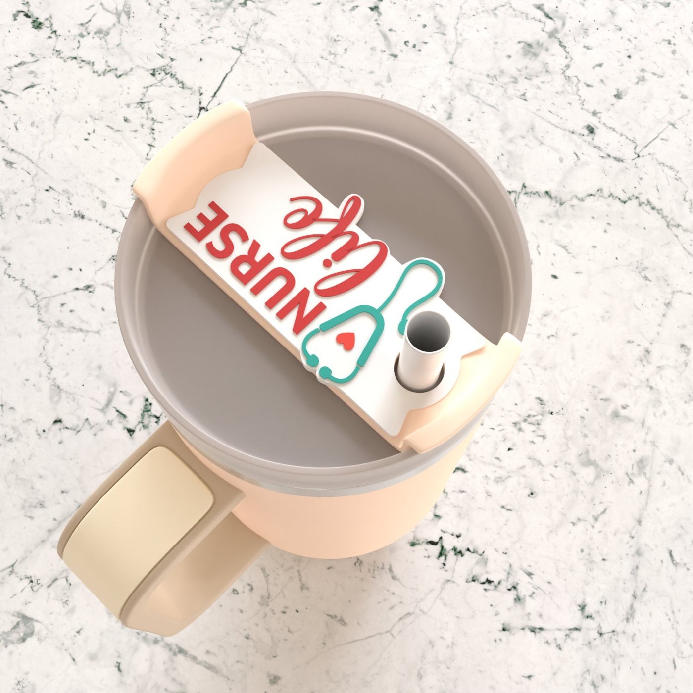 Nurse Life, CNA, Tumbler Topper Svg, Tumbler Name Tag Laser File, 40oz Tumbler Topper Cut File, Name Plate Svg, Tumbler