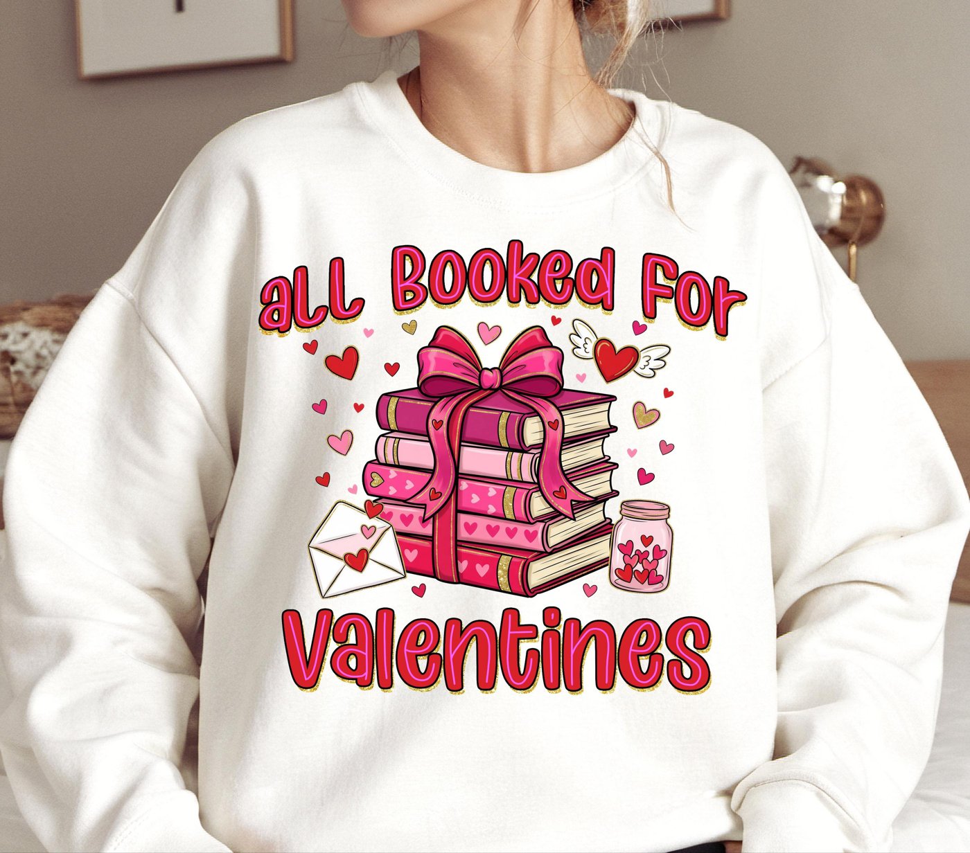 All booked for valentine PNG, Pink Red Heart Coquette Design, Valentines day png, Retro Girly Valentine Shirt Png, Trend