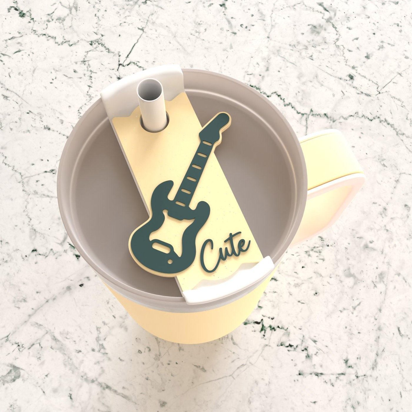 Guitar Topper Svg, Tumbler Name Tag Laser File, 40oz Tumbler Topper Cut File, Name Plate Svg, Tumbler Lid Name Tag Svg
