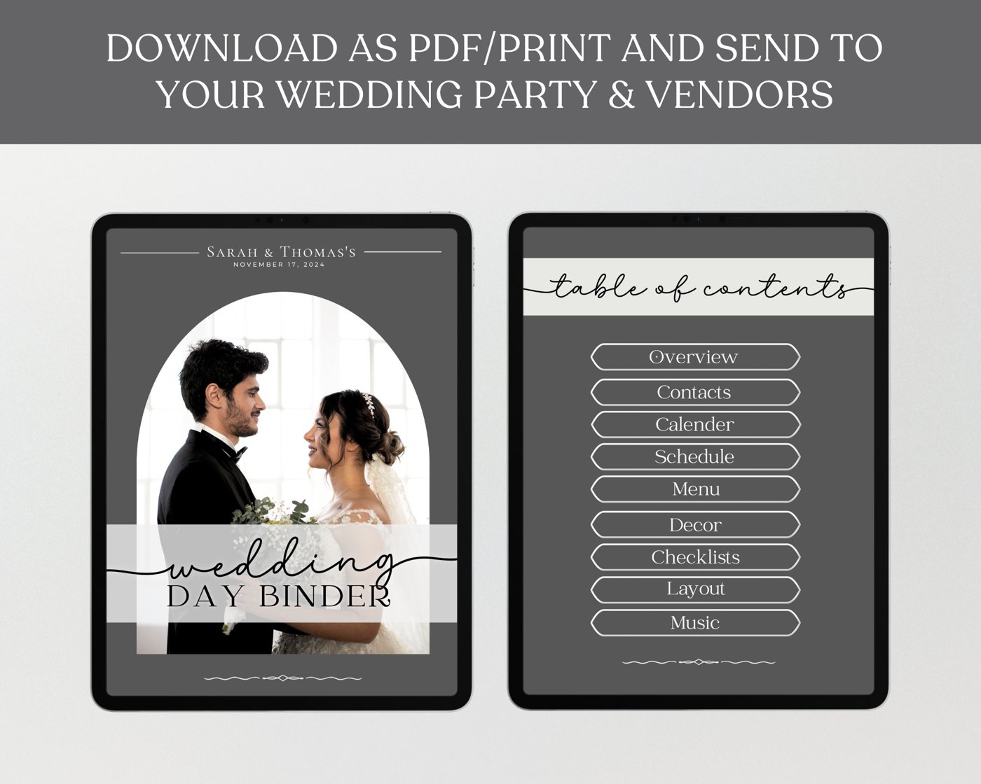 The Ultimate Wedding Day Binder Template, Wedding Planner,Canva Edit, Wedding Template, Instant Download, Digital Templa