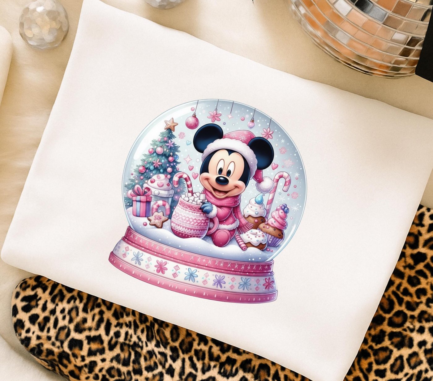 Mikey Mouse christmas Png, Brushstroke Christmas Png, Merry Christmas Design, Bright Color Christmas Coquette Bow