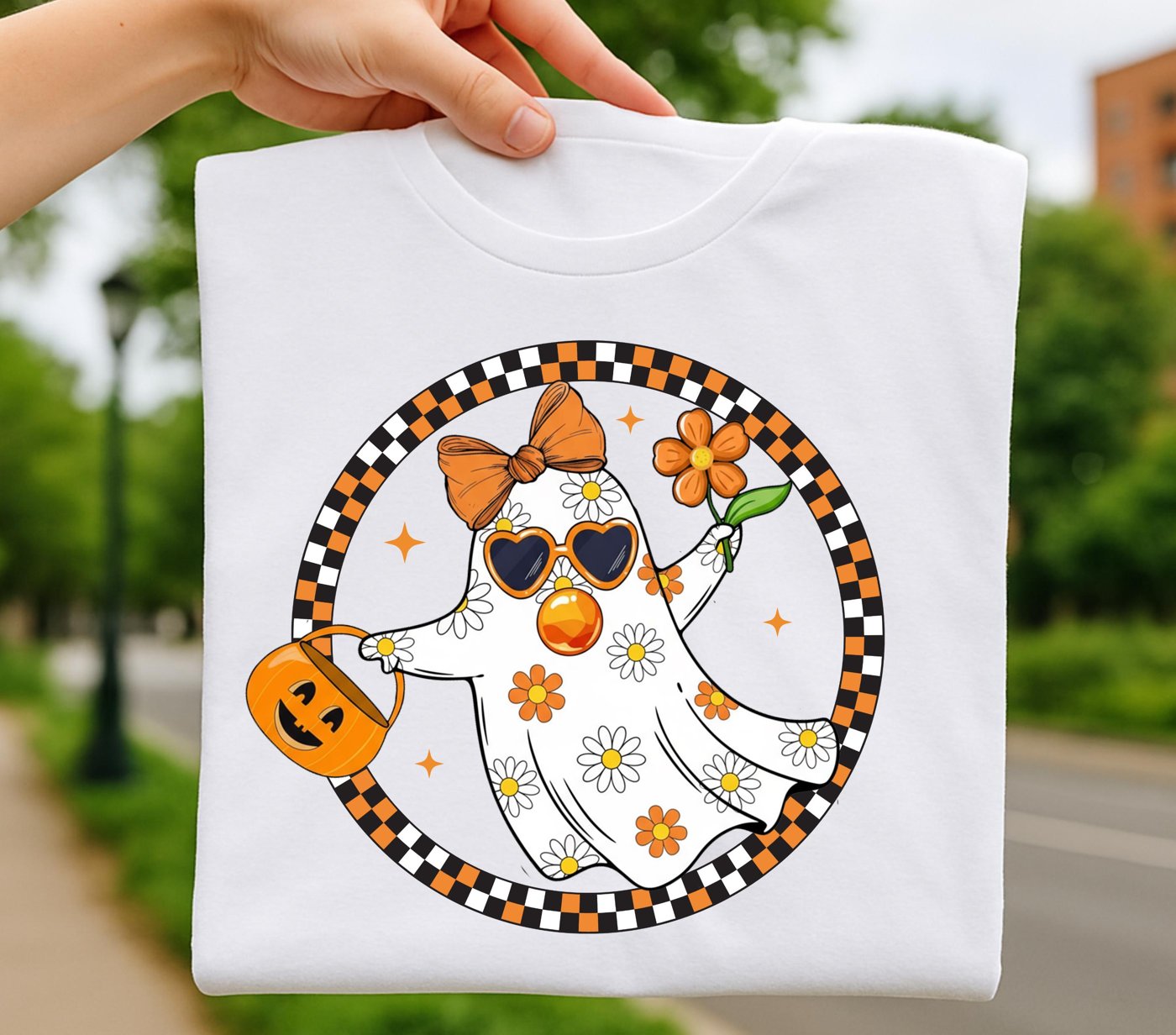 Halloween Boo Checkered Png, red balloon Halloween png, Girly Halloween png, Spooky Season Png, Halloween Vibes