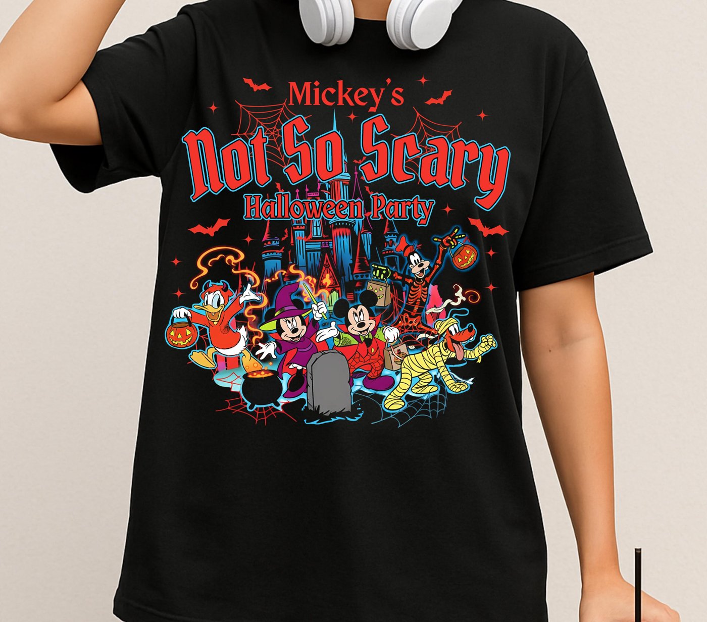 Halloween Mikey Mouse Not so scary halloween party Magical Cartoon PNG, Magical Mouse Halloween PNG Doodle, Cartoon Fall