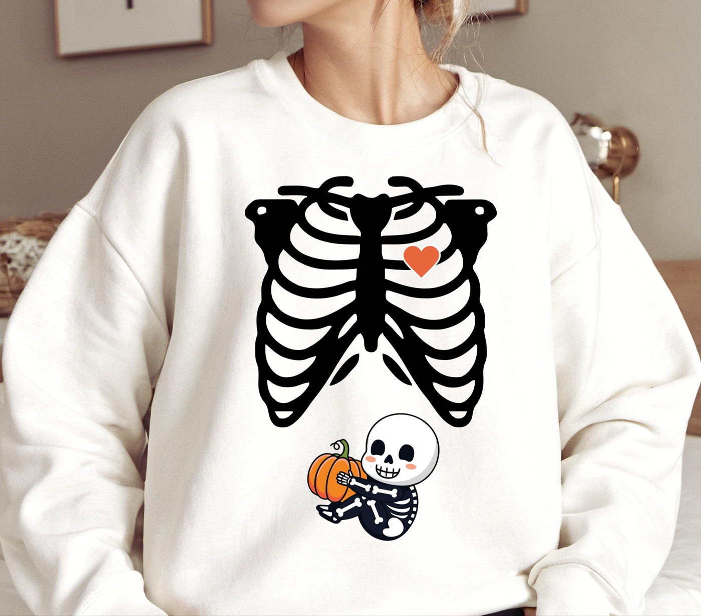 Halloween skeleton children Png, red balloon Halloween png, Girly Halloween png, Spooky Season Png, Halloween tote bag d