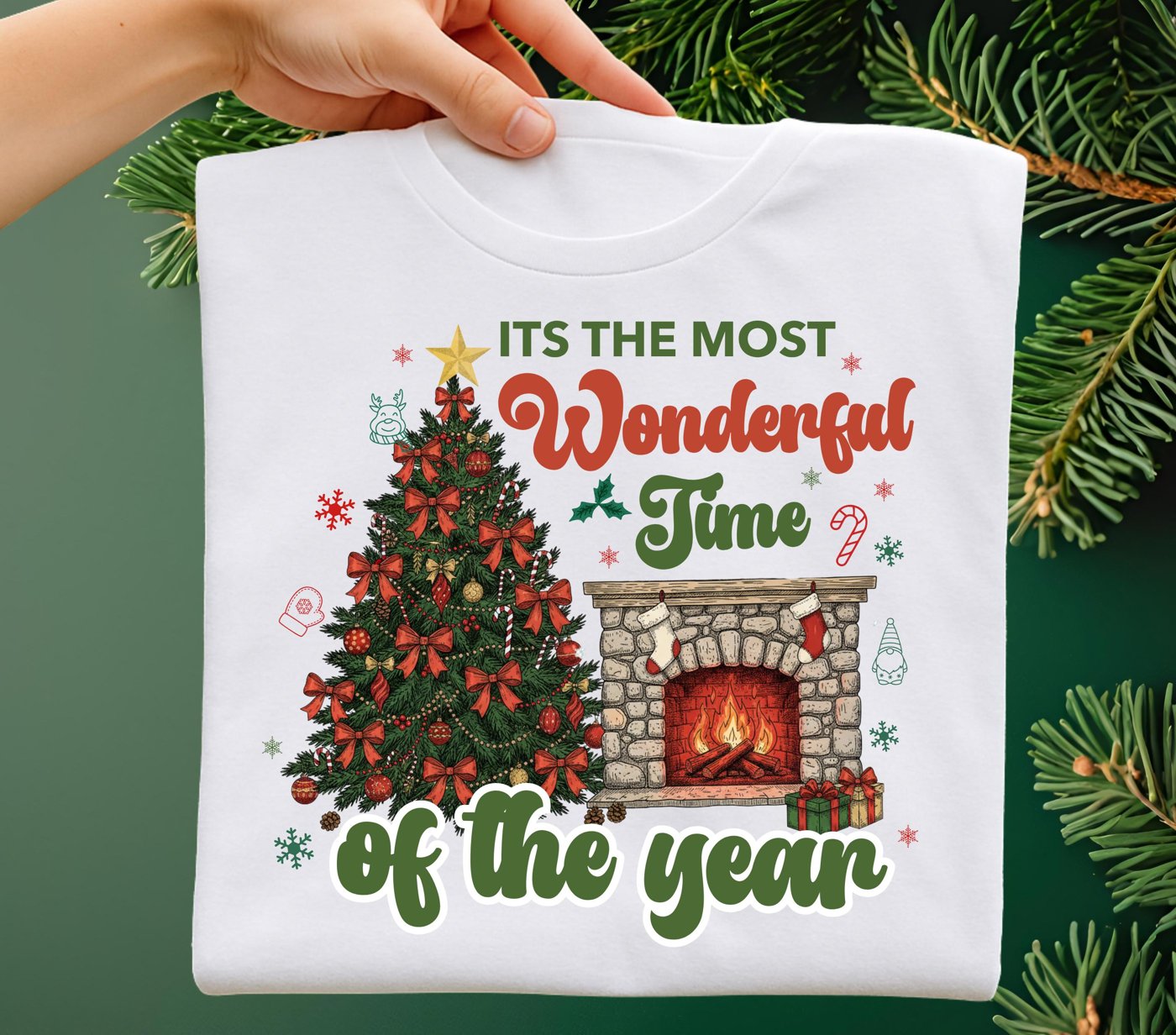 Its the most wonderful time of the year Png, Cute Christmas PNG, Preppy Christmas Brushstroke Png, Holiday Movies Png, M