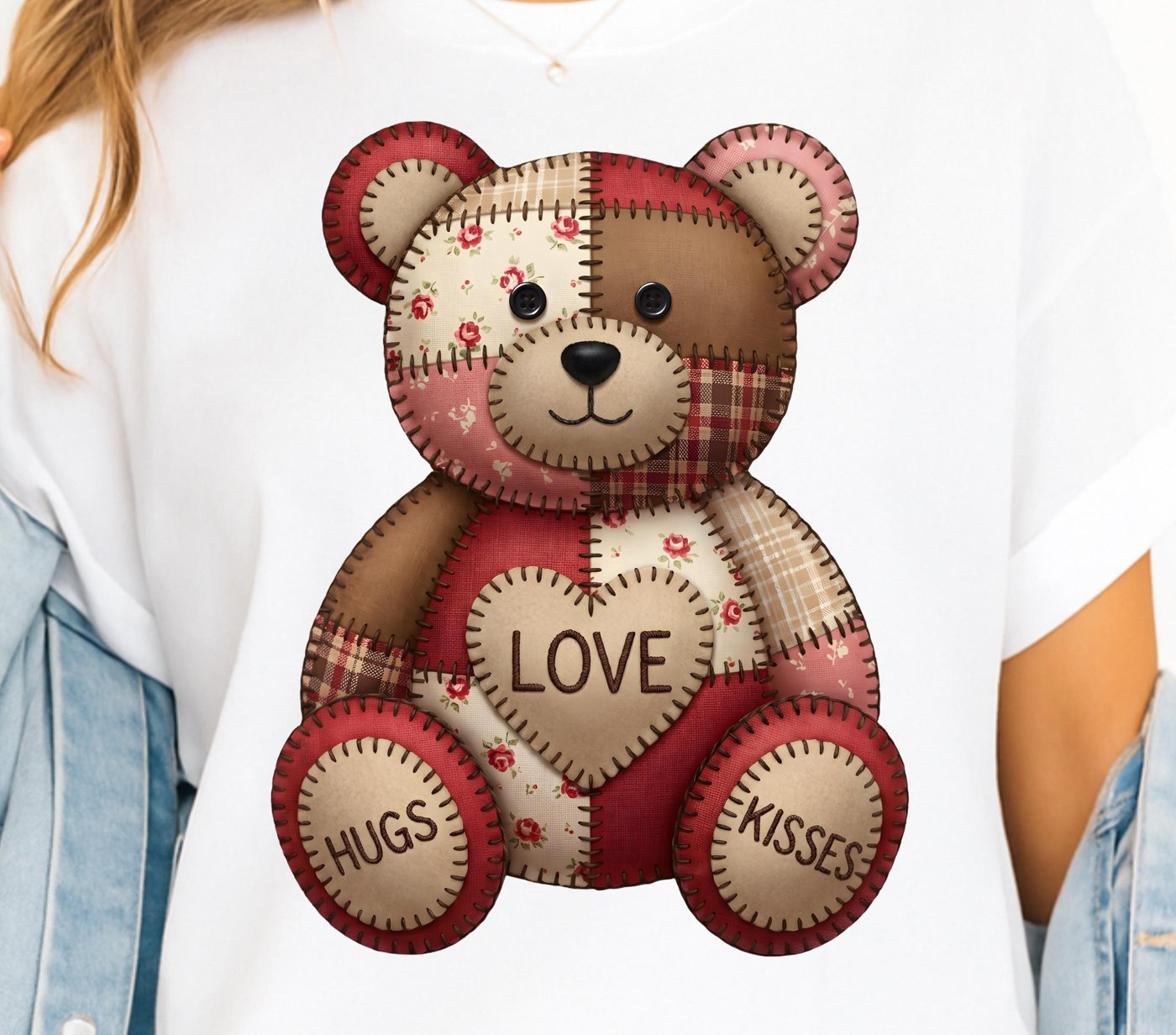 Valentine teddy bear PNG, Pink Red Heart Coquette Design, Valentines day png, Retro Girly Valentine Shirt Png, Trendy va