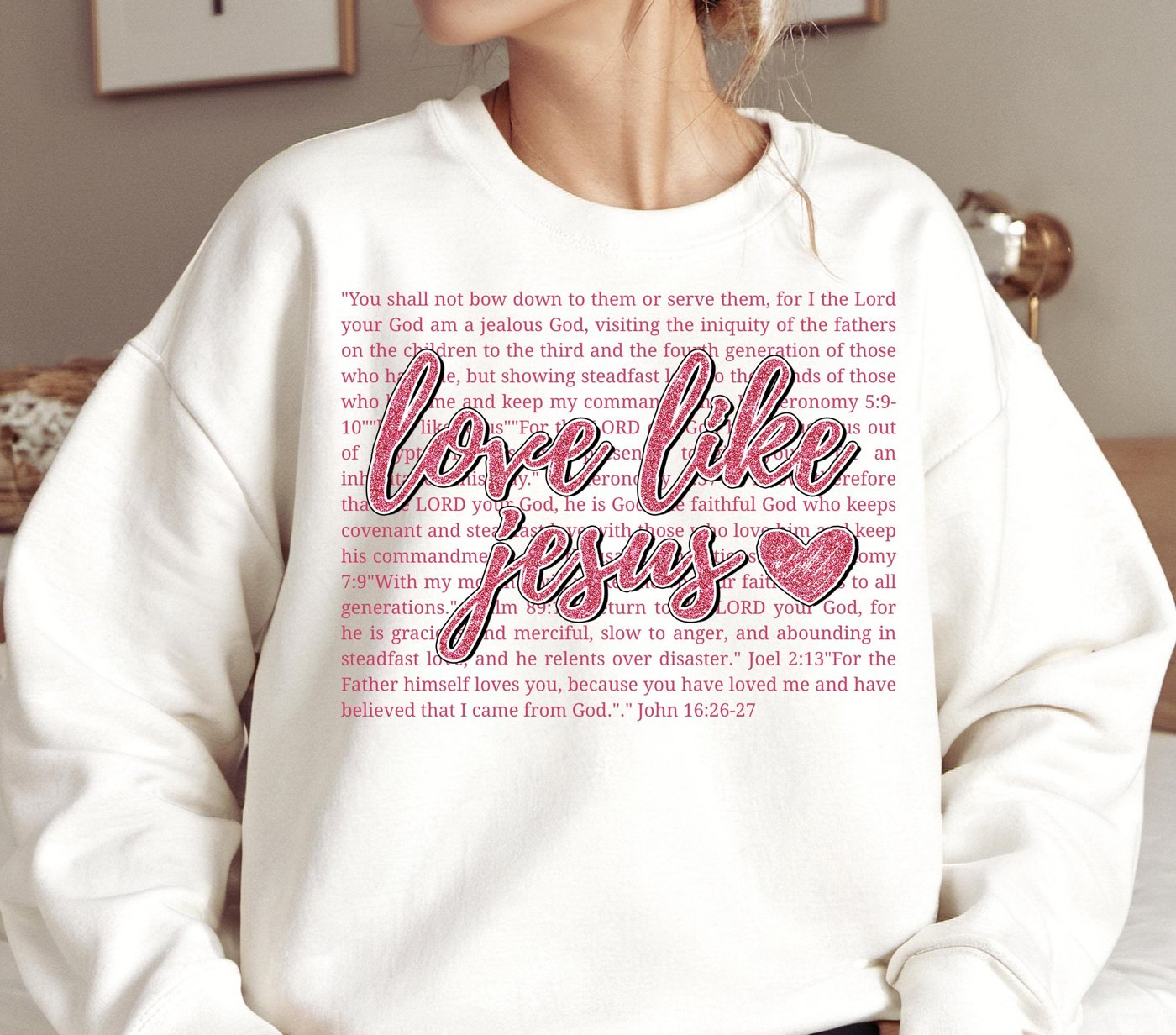 Valentine love Like Jesus PNG, Pink Red Heart Coquette Design, Valentines day png, Retro Girly Valentine Shirt Png, Tren