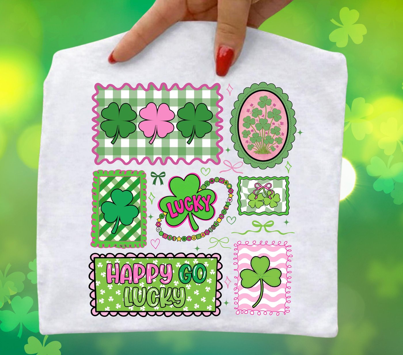 Happy go lucky PNG, St Patrick’s Day PNG, Saint Paddy Retro Badge PNG, Irish Pub Hand Drawn png, Funny Irish Shirt Desig