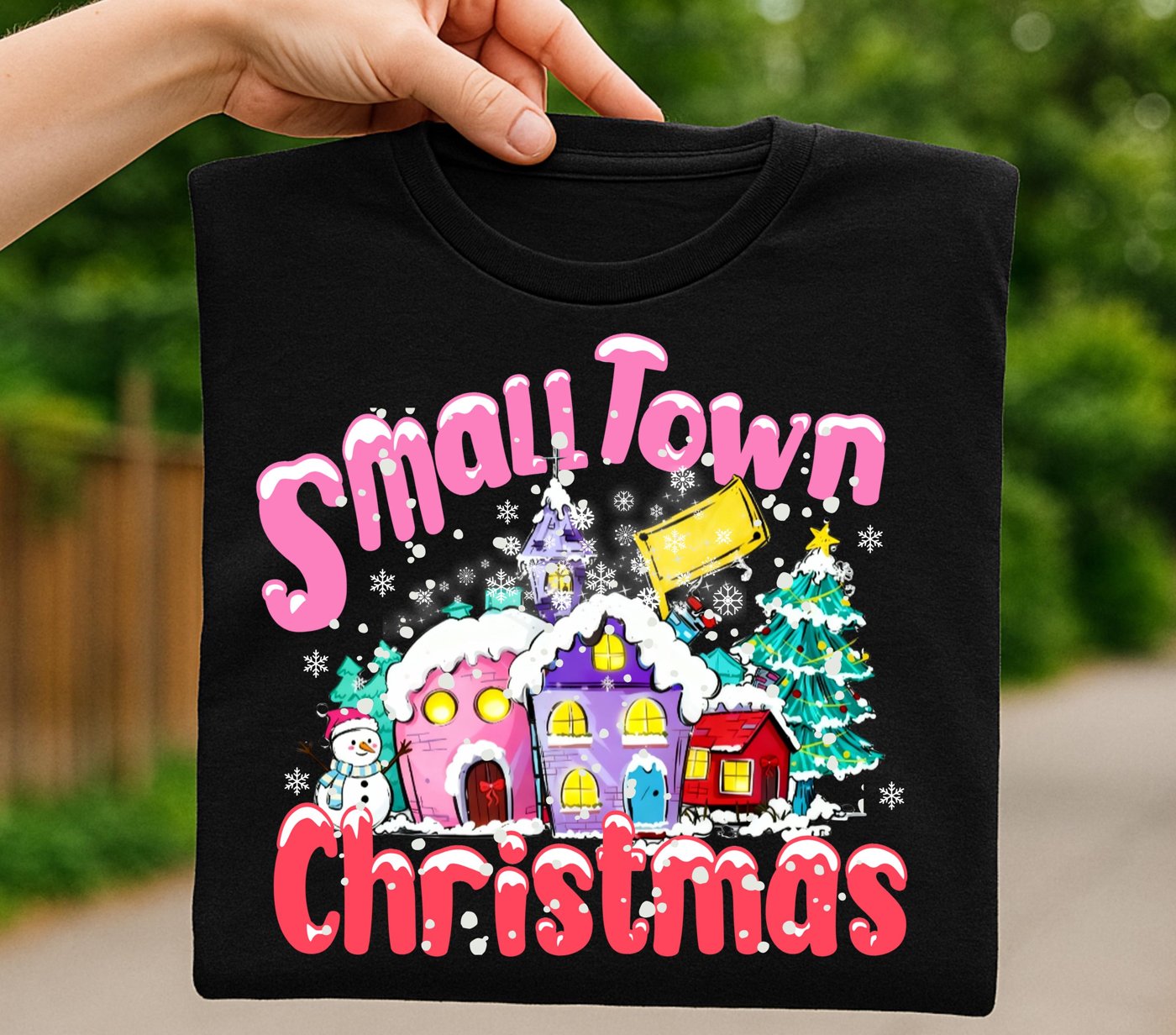 SmallTown Christmas Png, Cute Christmas PNG, Preppy Christmas Brushstroke Png, Holiday Movies Png, Merry Xmas Digital Do