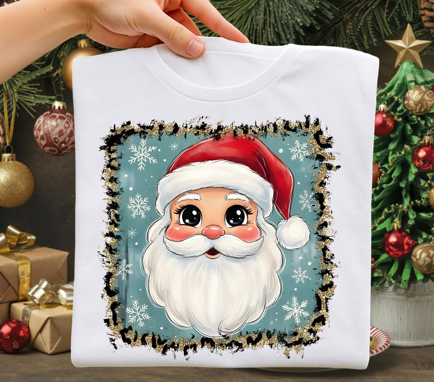Christmas Santa Png, Cute Christmas PNG, Preppy Christmas Brushstroke Png, Holiday Movies Png, Merry Xmas Digital