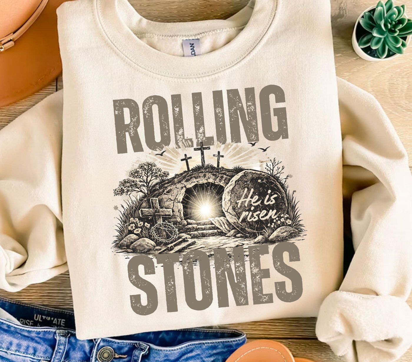 Rolling stones he is risen Png, Leopard Jesus Png, Jesus Christian Sublimation, Bible Verse Design Download, Grace Joy P