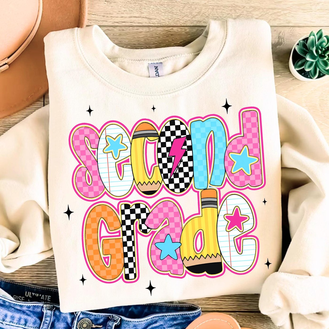 Retro Neon Back to School PNG Bundle, Girly Pink Bow, Hand Drawn, Colorful Coquette Kindergarten Pre-K 1st 2nd 3rd 4th G