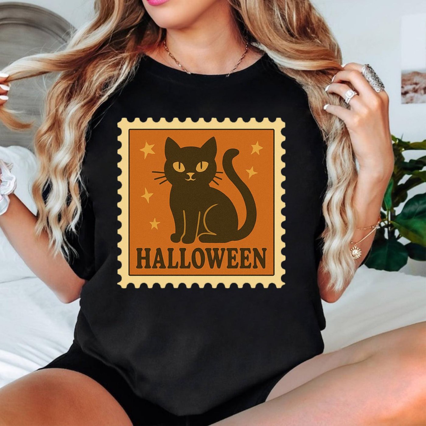 50+ Vintage Halloween Postage Stamp Clipart | halloween sublimation | spooky Retro Halloween | halloween svg halloween c