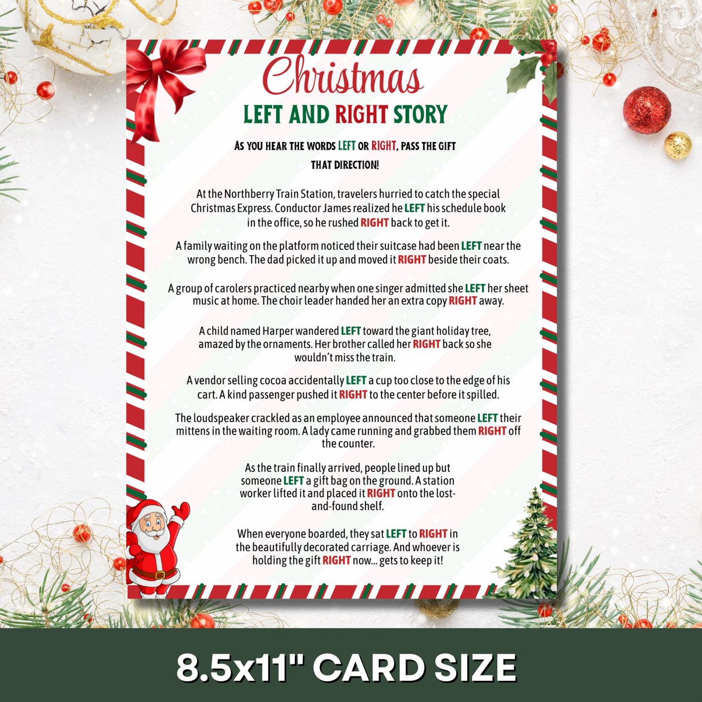 Christmas Pass the Prize Game, Teen Christmas Game, Christmas Left Right Game, Christmas Pass the Present Game, Christma