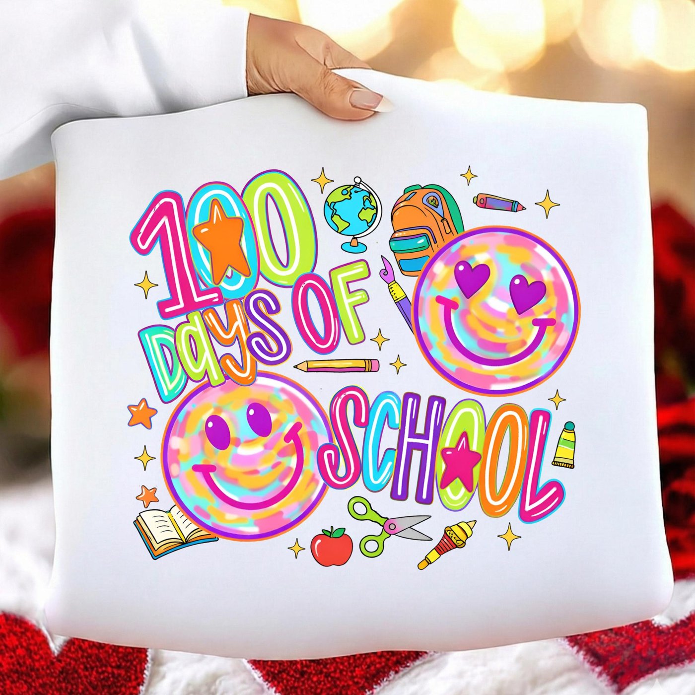 100 Days Of School PNG Bundle 100 Days Brighter Teacher Retro Kids Shirt Preppy Coquette Bow Happy Tackled Designs Subli