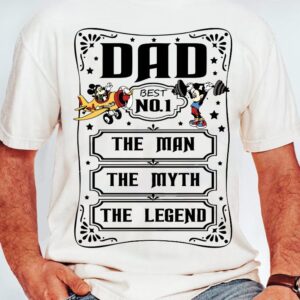 Dad The Man The Myth The Legend Png, Father's Day Png, Mouse Dad Shirt, Gift For Dad Png, Dad Shirt Svg, Family Vacation