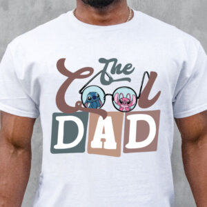The Cool Dad Png, Father's Day Png, Blue Cartoon Dad Shirt, Gift For Dad Png, Dad Shirt Svg, Family Vacation, Family Mat