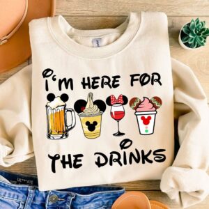 I'm here for the drinks Png, Snackgoal Svg, Mickeyy Mouse and friends Snack Vacation Png, Vacay Mode Png, Magical Kingdo